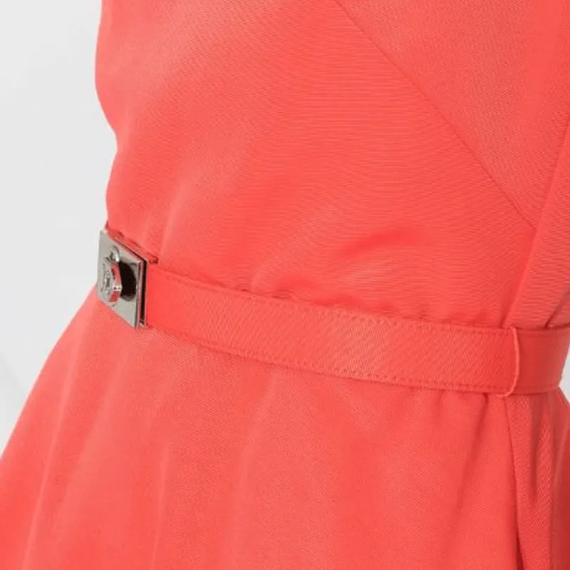 Polo Ralph Lauren Slip Dresses Women's Orange Red-2