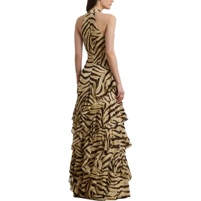 Ralph Lauren Slip Dress Women's Brown-2