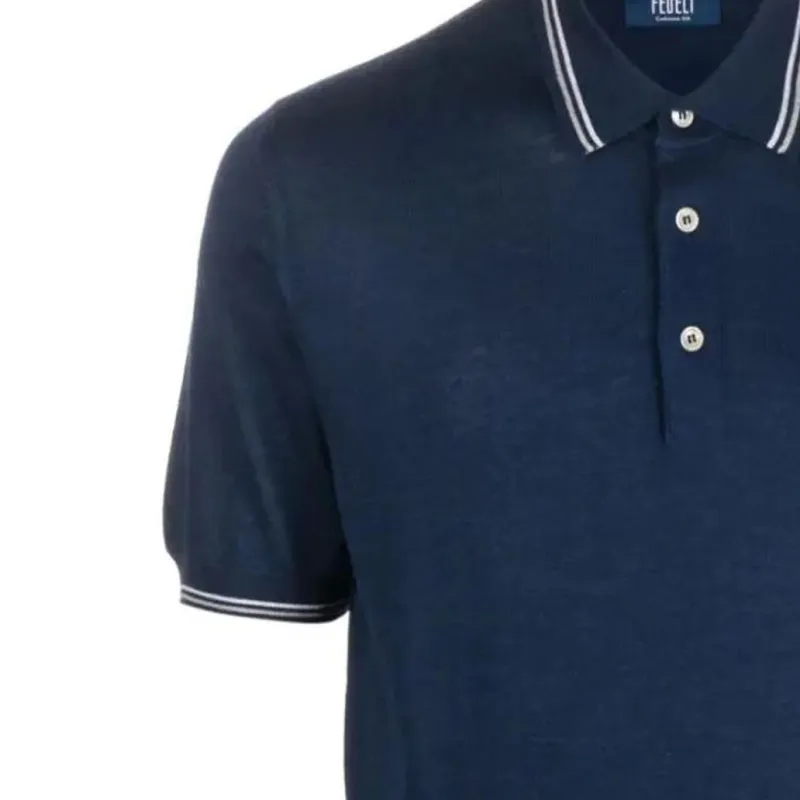 FEDELI Eton Short sleeve Polo Shirt-4