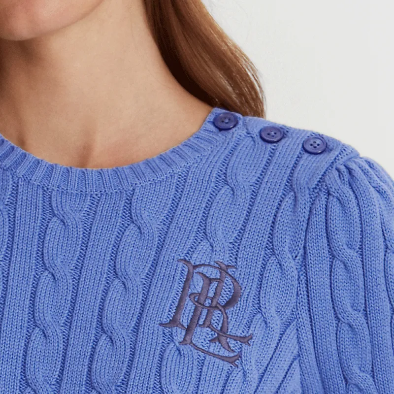 Polo Ralph Lauren Crop Tops Women's Blue-3