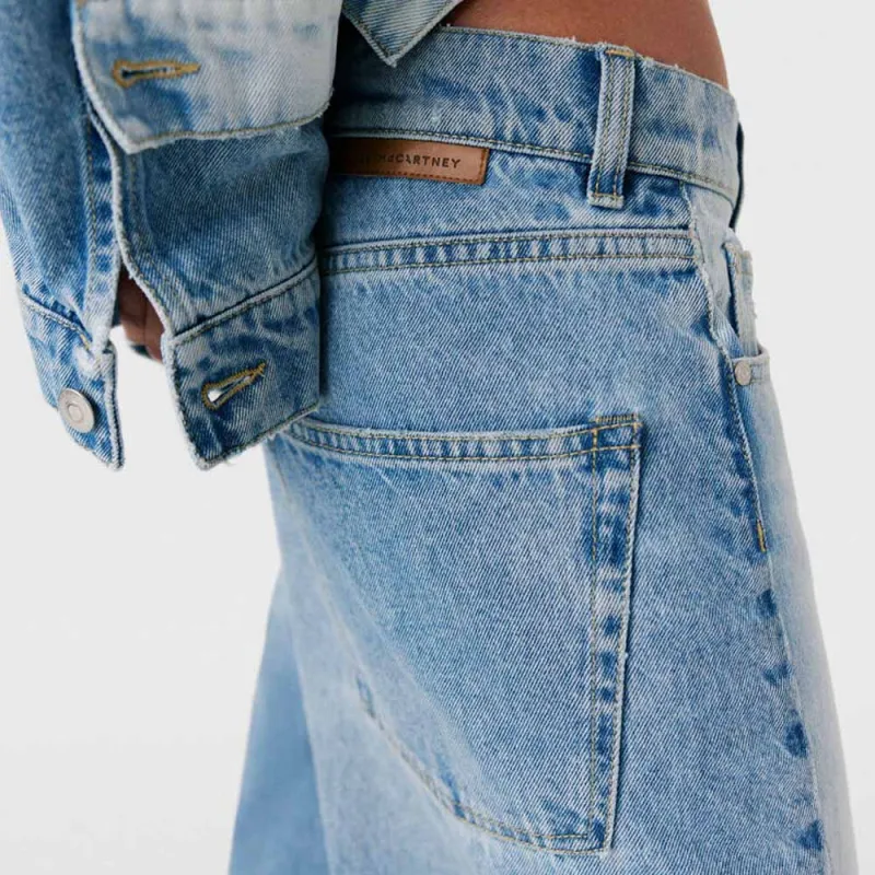 Stella McCartney Contrast Panel Straight Leg Jeans-4