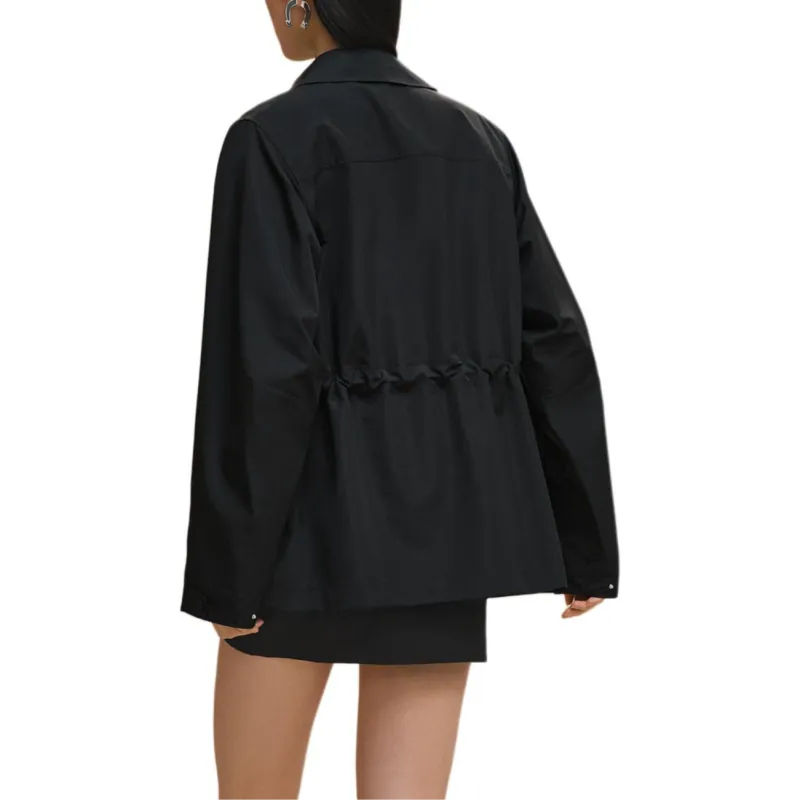 HERMES FW25 Trench Coat Women's Black-2