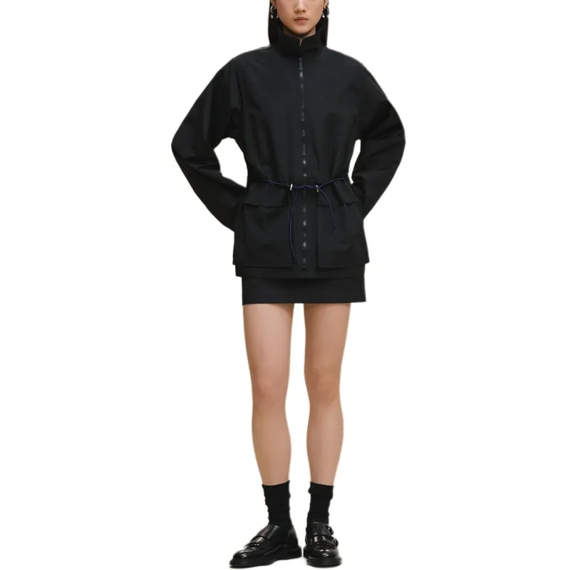 HERMES FW25 Trench Coat Women's Black-1