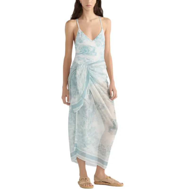 DIOR SS25 One piece Swimsuit Women's Blue-2