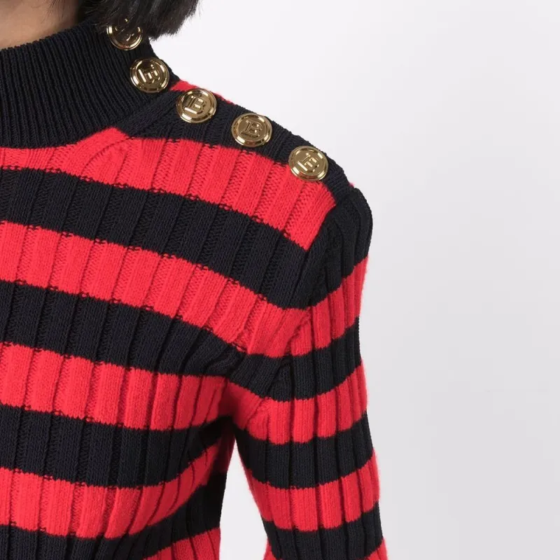 BALMAIN FW21 Sweater Women's Red-4