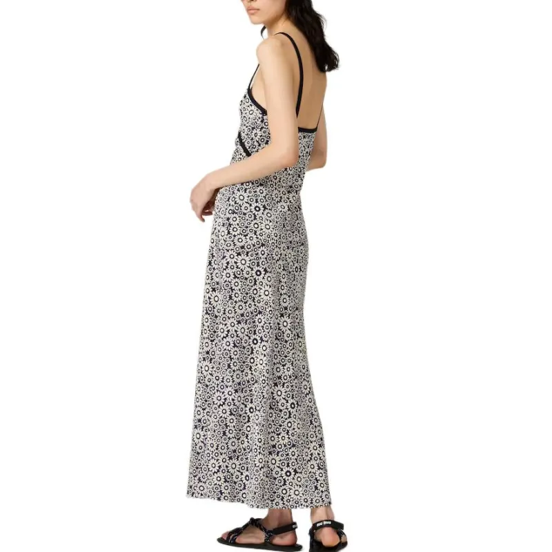 MIU MIU Slip Dress Women's Blue White-2