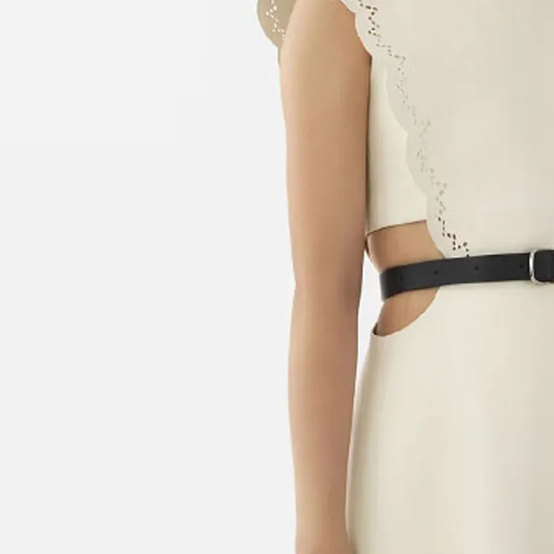 Chloe FW21 Sleeveless Dress Women's White-4