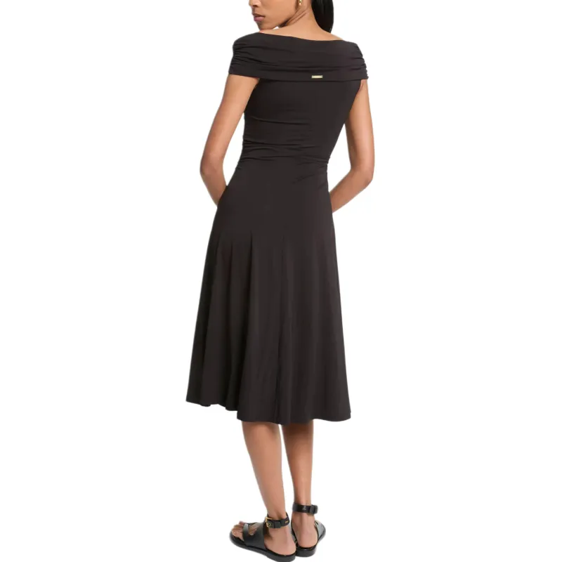 MICHAEL KORS Short Sleeved Dress Women's Black-1