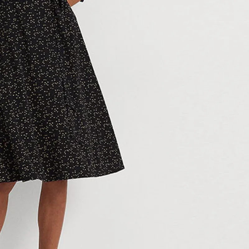 Polo Ralph Lauren SS23 Long Sleeved Dress Women's Black-4