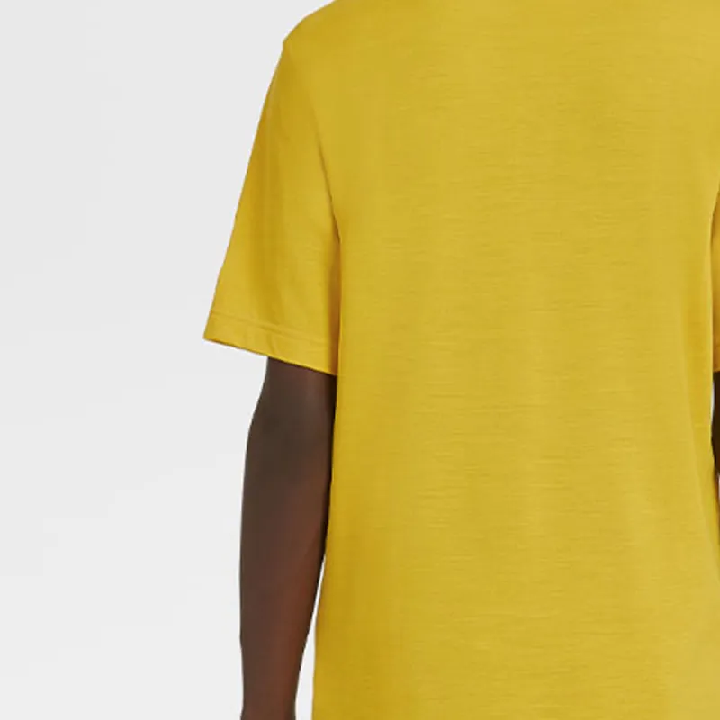 Zegna SS21 T Shirt Men's Yellow-4