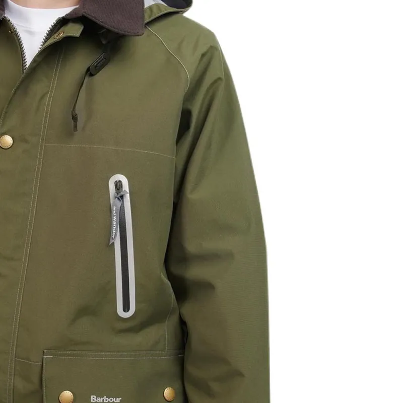 BARBOUR x And Wander FW22 Jackets & Coats Men's Green-4