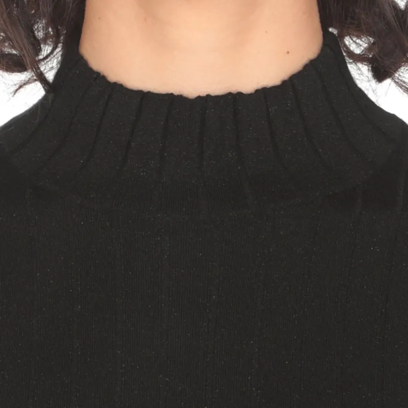 Brunello Cucinelli Sparked Rib Knit Mock Neck Jumper-1