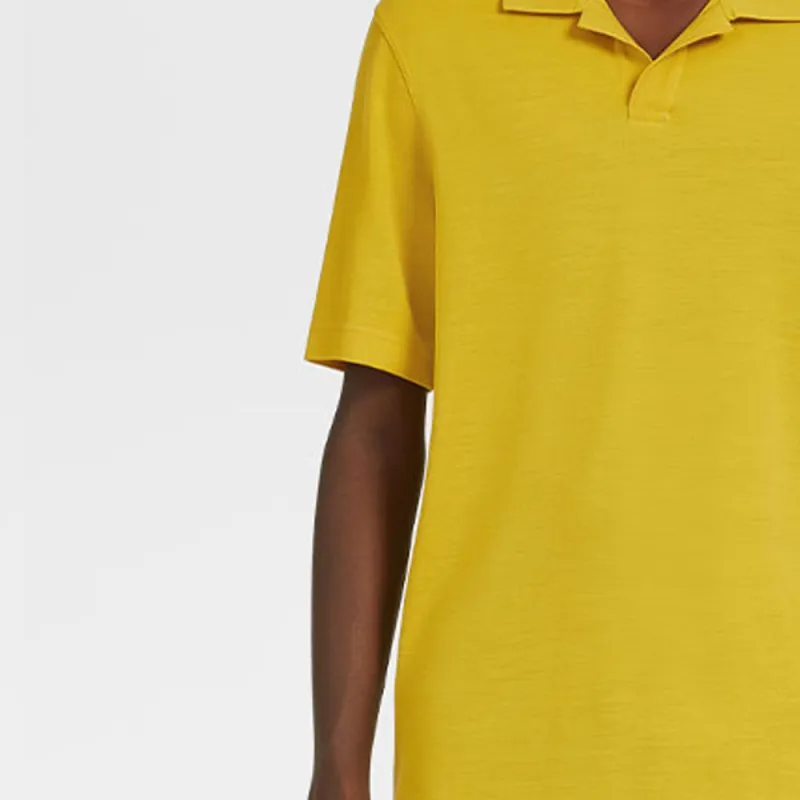 Zegna SS21 T Shirt Men's Yellow-3