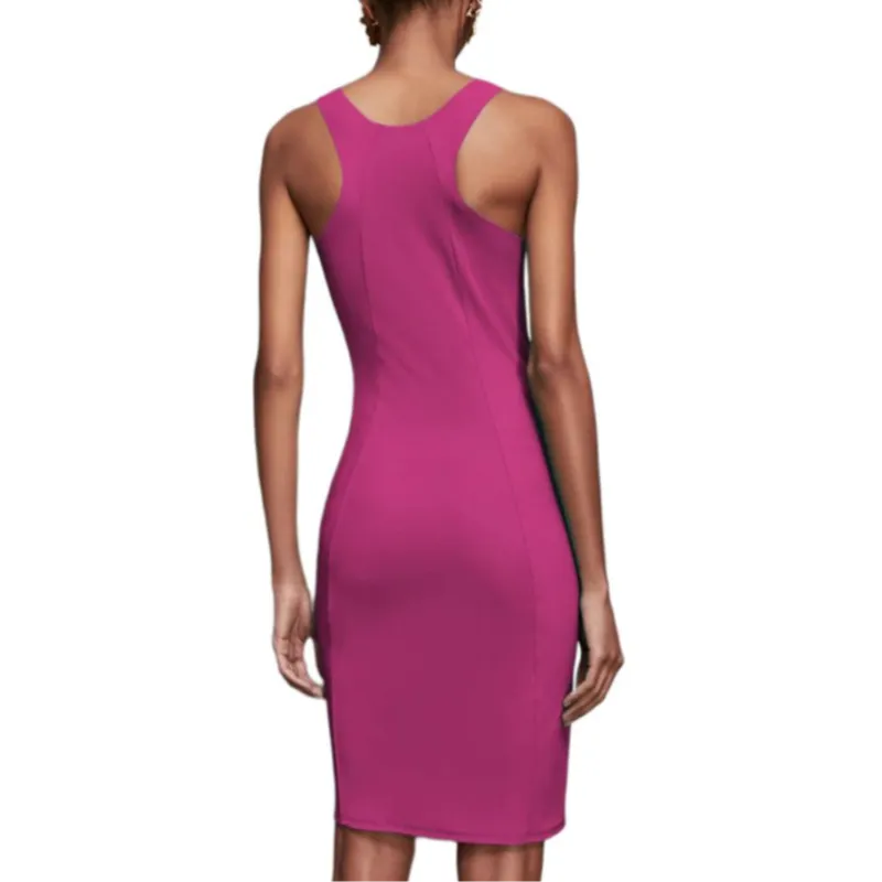Patrizia Pepe SS25 Sleeveless Dress Women's Pink-3