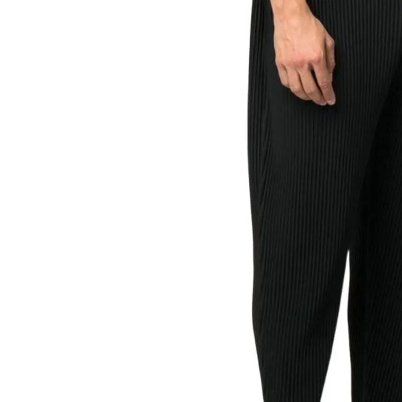 Homme Plissé Issey Miyake Casual Pants Men Black-4