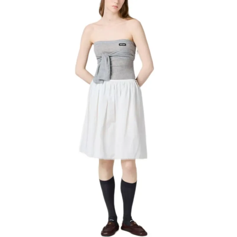 MIU MIU Regular T Shirt Women's Gray-2
