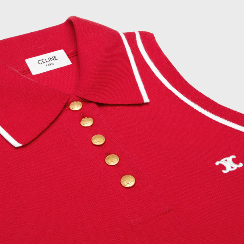 CELINE Polo Shirts Women's Red - POIZON