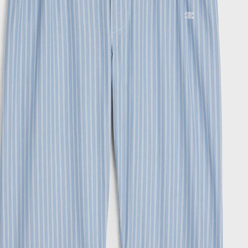 CELINE Triomphe Pajama Pants In Striped Poplin-4