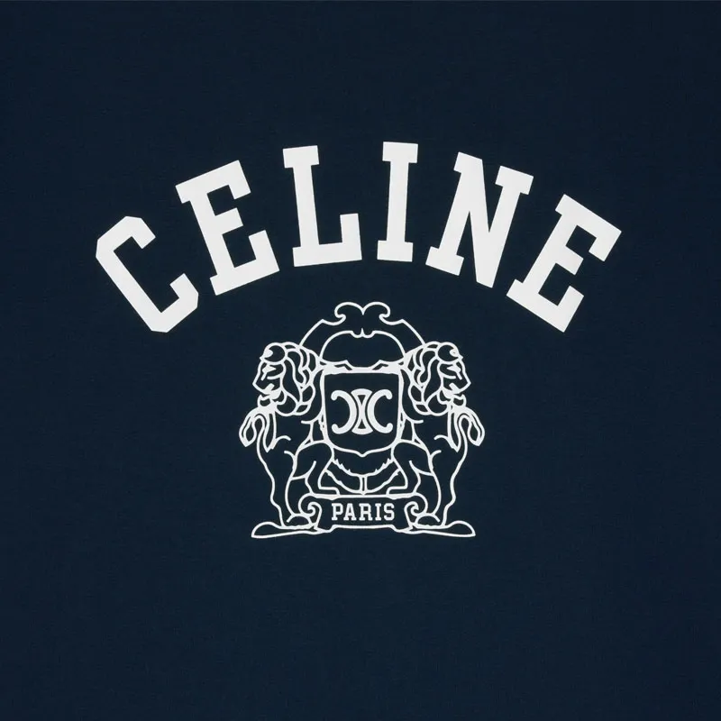 CELINE Blason 70's T shirt In Cotton Jersey-4