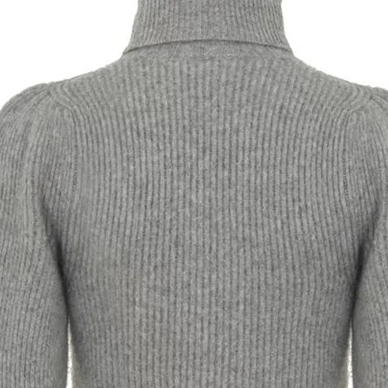 CELINE FW22 Cashmere Sweater Women's Gray-5