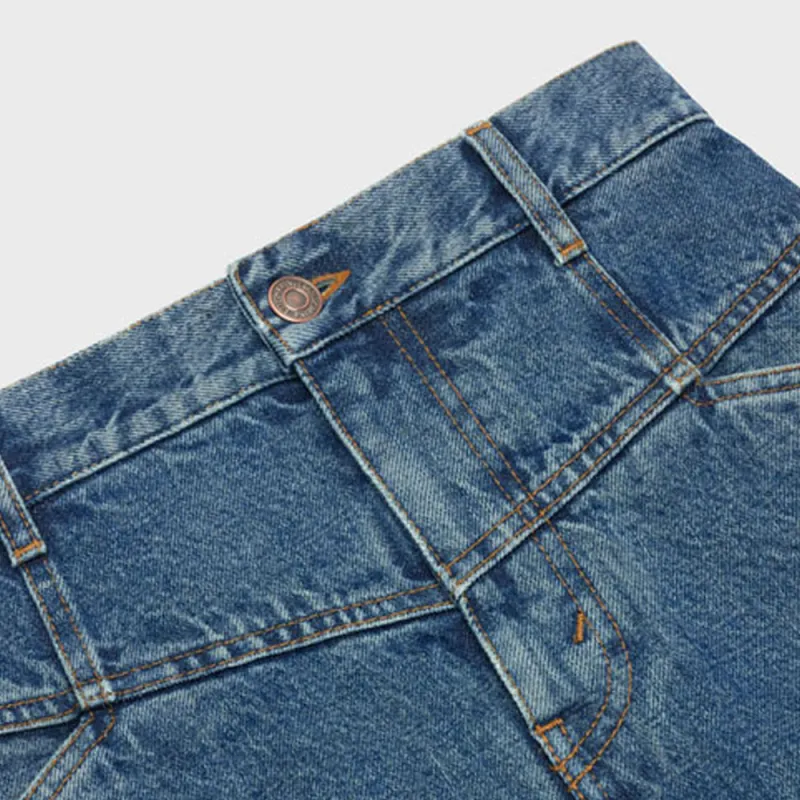 CELINE Denim Short Skirts Women's Blue-3