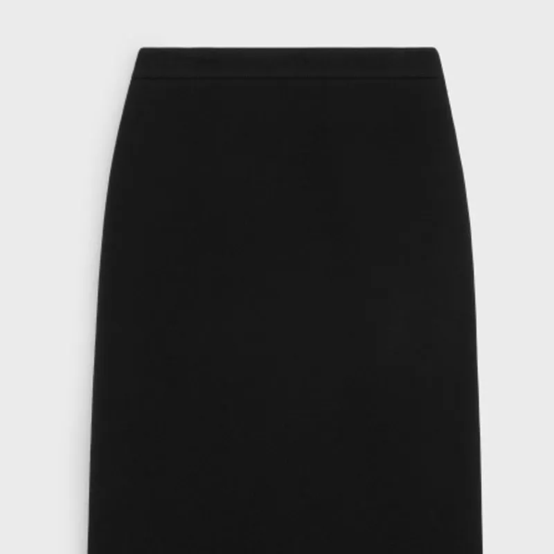 CELINE SS25 Casual Long Skirts Women's Black-3