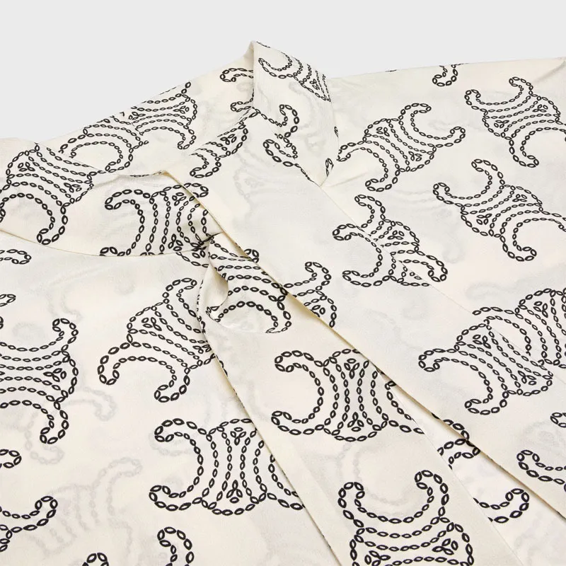 CELINE Lavallière Blouse In Crêpe De Chine-3