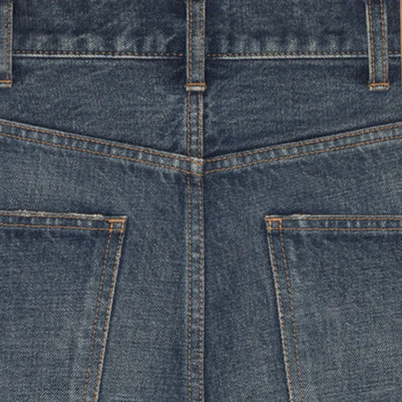 CELINE Denim Shorts Men Blue-4