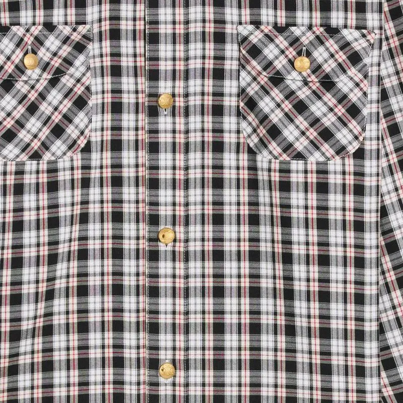 CELINE Cropped Shirt In Check Silk-6