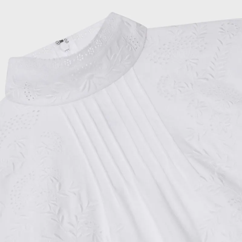 CELINE Embroidered Long Sleeved Dress-2