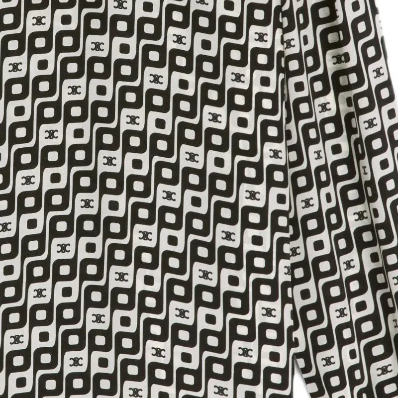CELINE Lavaliere Blouse With Bow In Silk-4