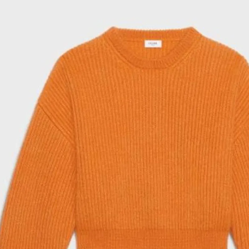 CELINE Loose Fit Sweater Women's Orange-3