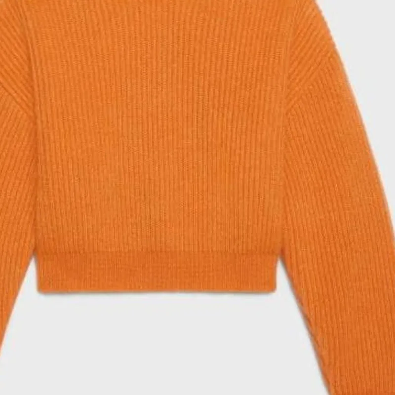 CELINE Loose Fit Sweater Women's Orange-4