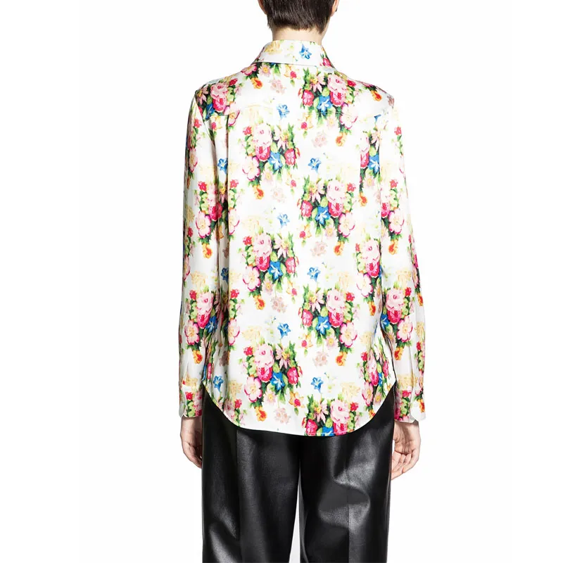LOEWE Floral Printed Button Up Shirt 'Multicolor/Soft Pink'-2