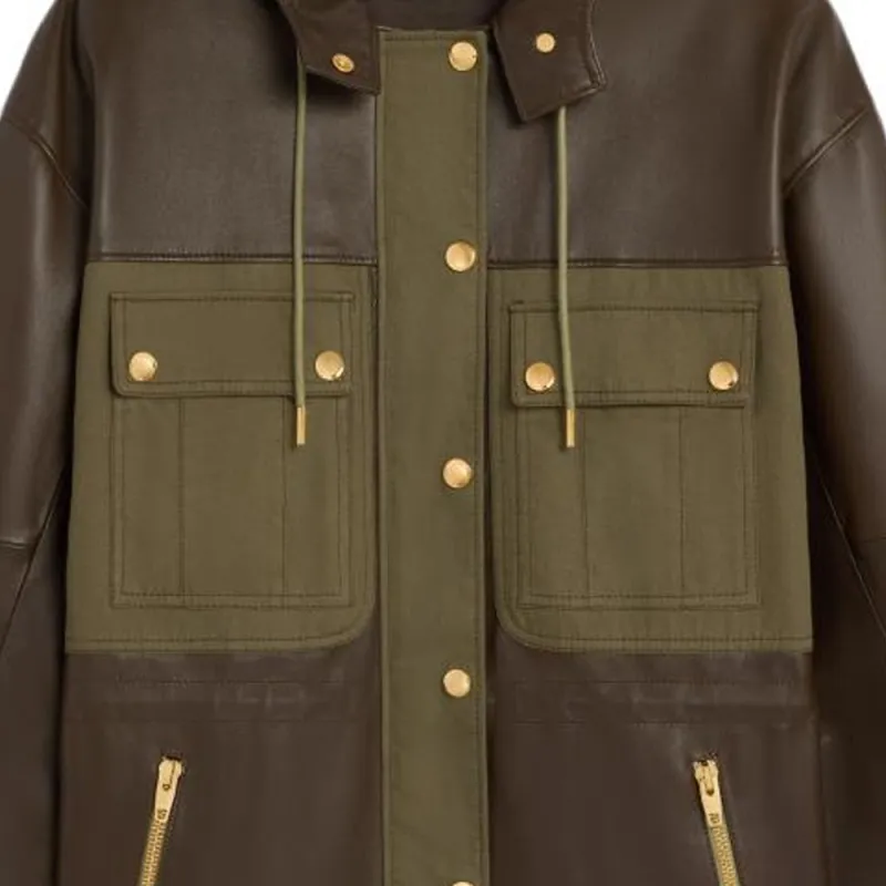 CELINE Parka In Soft Lambskin-3