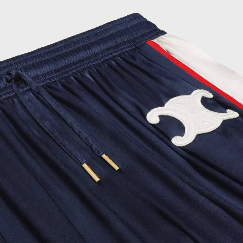CELINE Knitted Sweatpants Women's Navy Blue-2