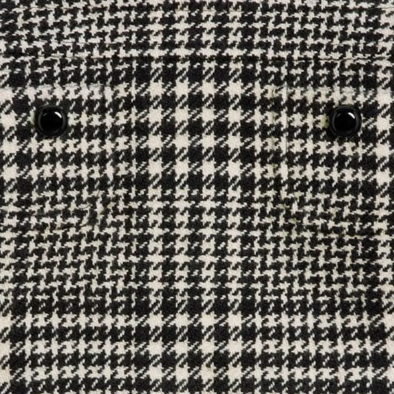 CELINE Trapeze Mini Skirt In Wool Tweed-3