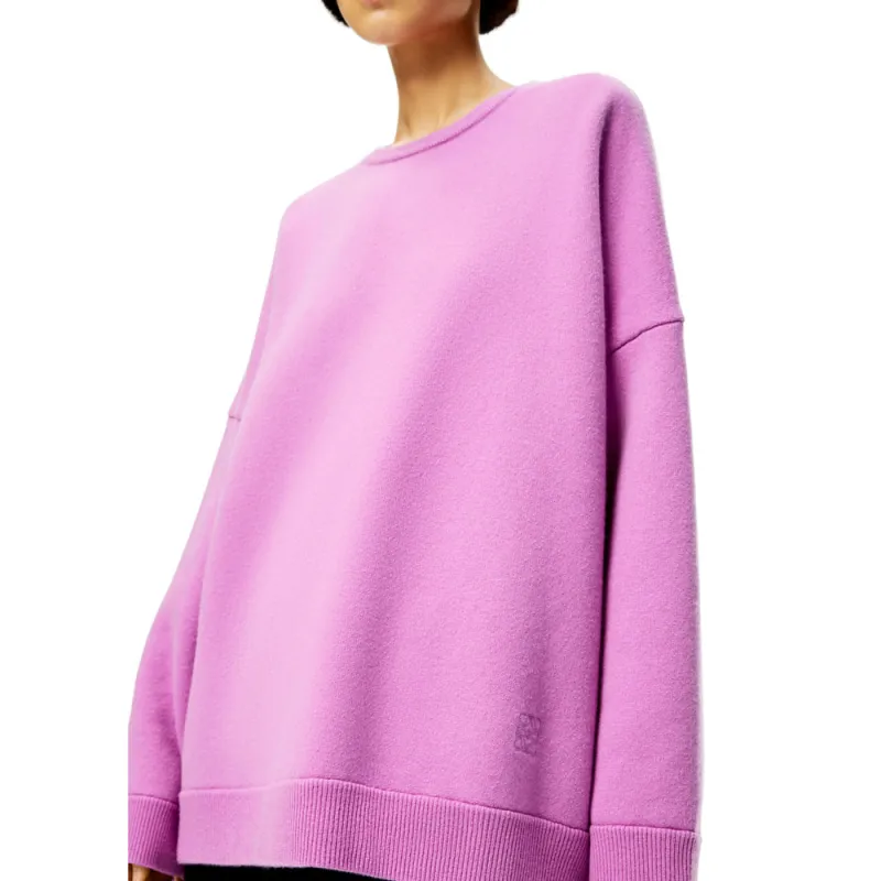 LOEWE FW21 Loose Fit Sweater Women's Pink-4