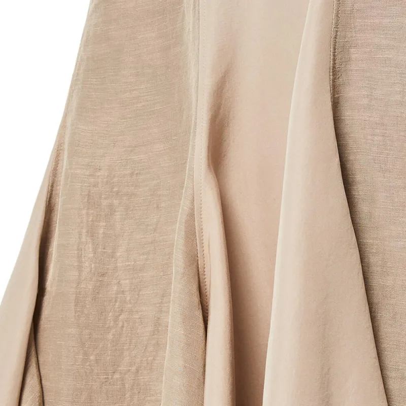 LOEWE Casual Long Skirt Women's Khaki-4