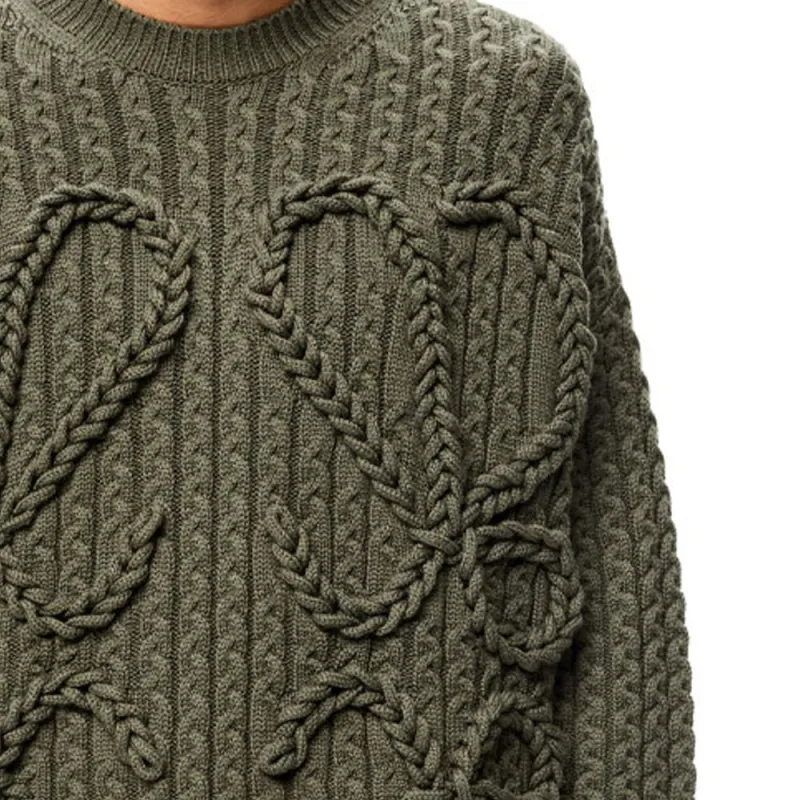 LOEWE Sweaters Men Green-3