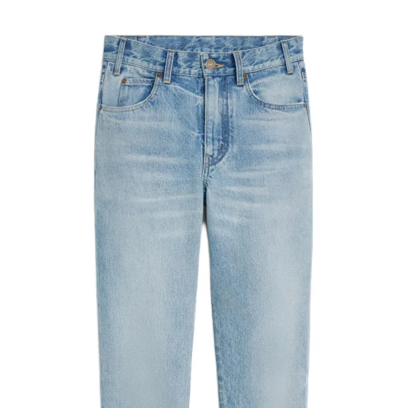 CELINE Tess Jeans In Blue Eclipse Wash Denim-2