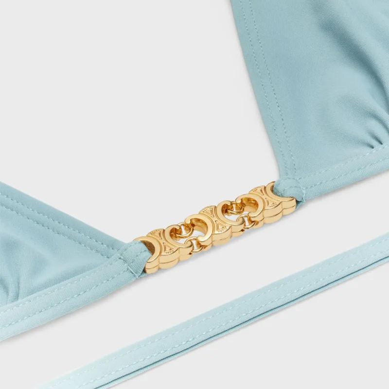 CELINE Triomphe Triangle Bikini Top-2