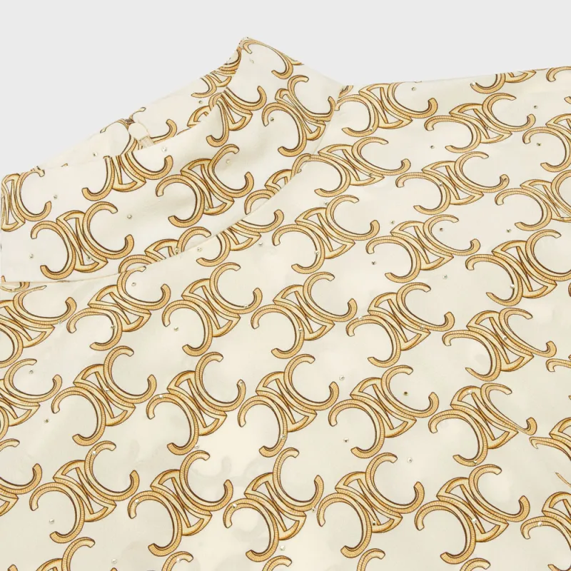 CELINE SS23 Long Sleeved Dress Women's Yellow-2