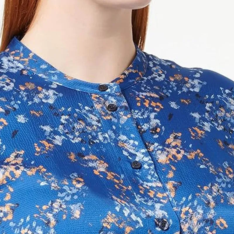 HUGO BOSS Long-Sleeved Dresses Women's Blue-2