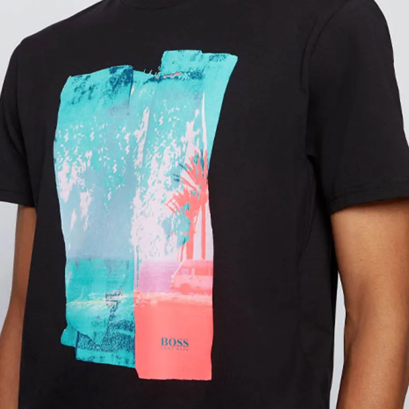 HUGO BOSS T Shirts Men Black-4