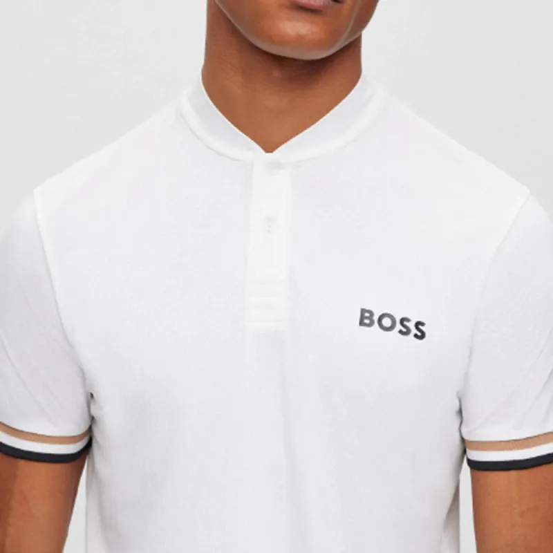 HUGO BOSS Polo Shirts Men White-4