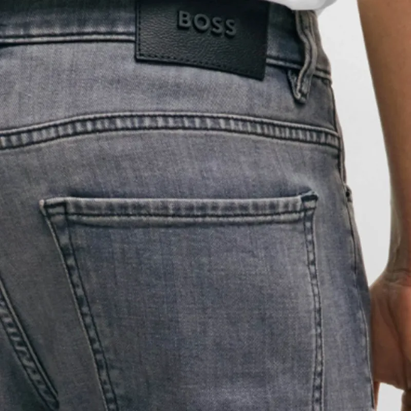 HUGO BOSS Skinny fit Stonewashed Jeans-4