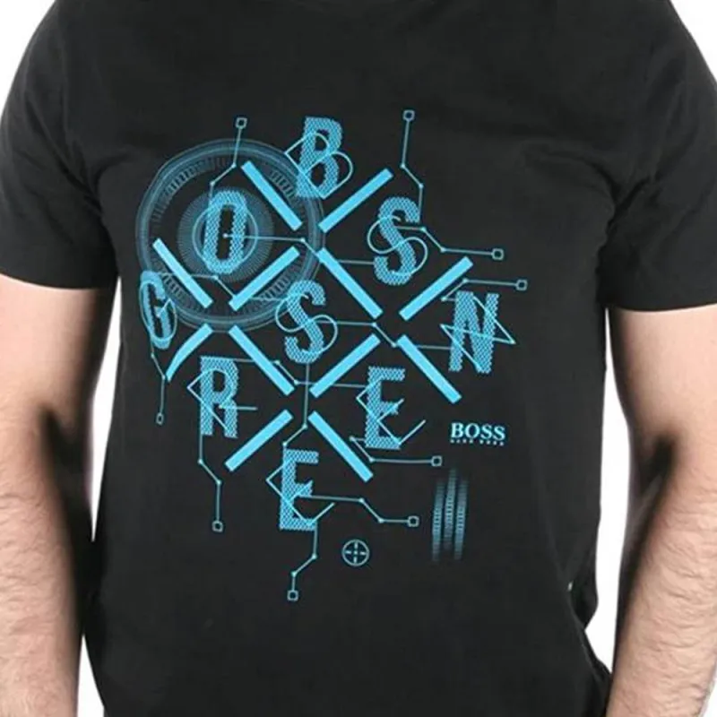 HUGO BOSS T Shirts Men Black-4