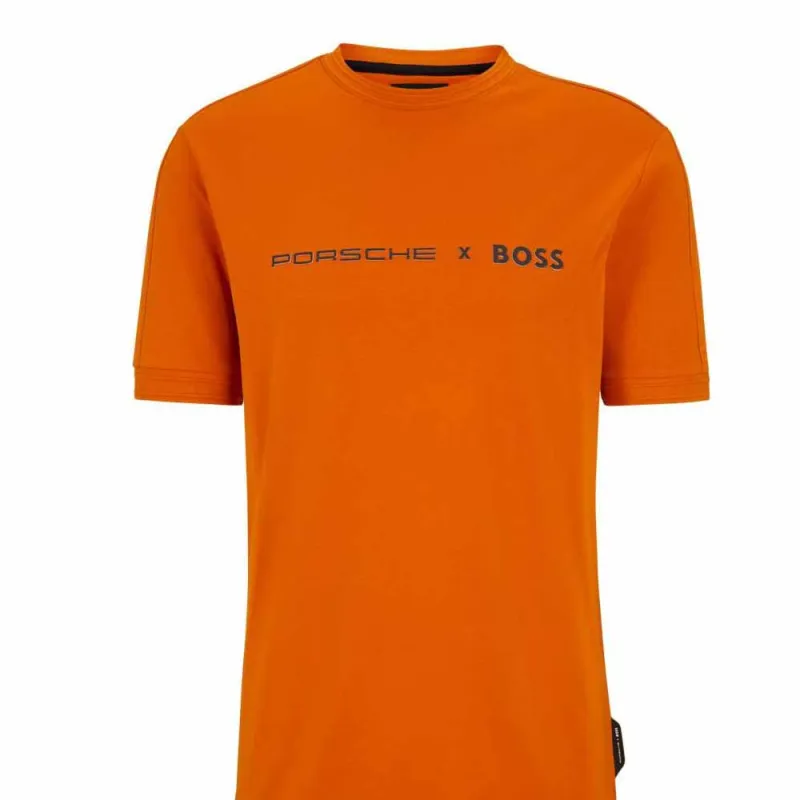 Porsche X HUGO BOSS T-Shirts Men Orange-4