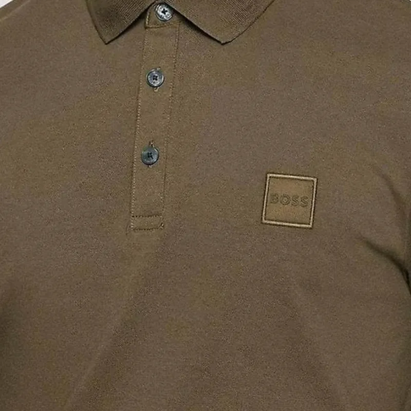 HUGO BOSS Polo Shirt Men's Khaki Green-1
